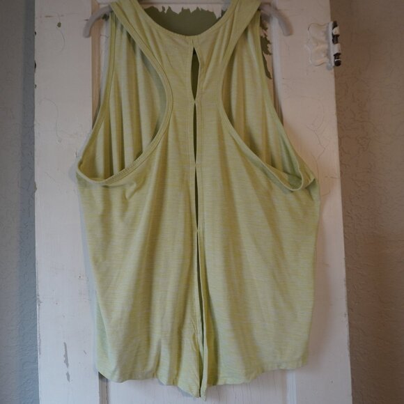 OLD NAVY Active Breath On Tie Back Performance Tank XXL Lime Green Yellow - Picture 4 of 7